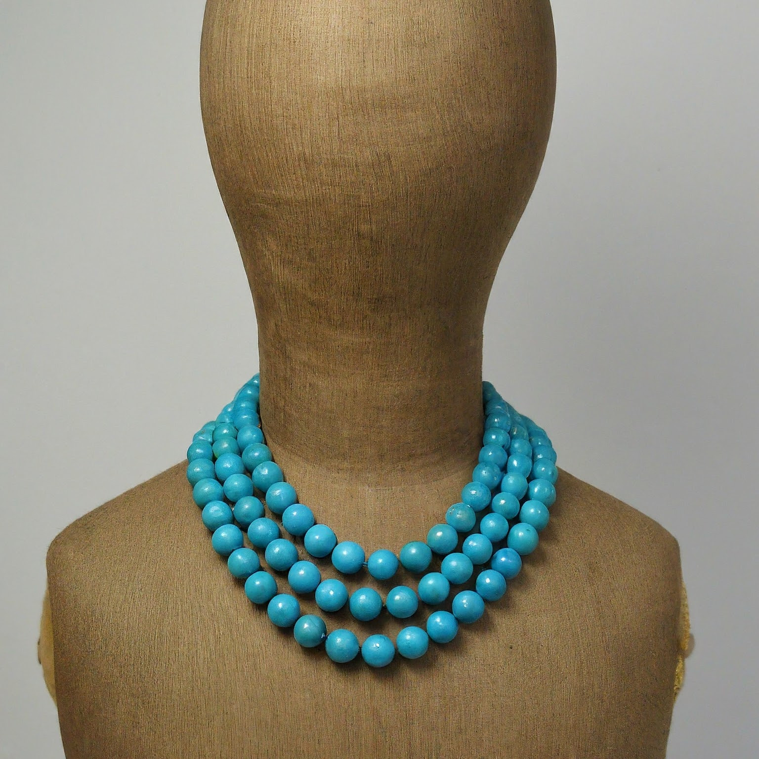 A Manikin Wearing Vintage Fashion Jewelry