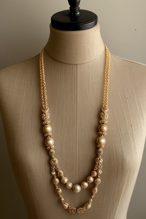 Manikin Vintage Fashion Jewelry Necklace